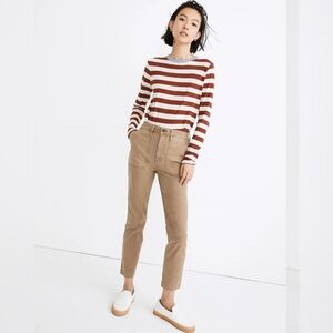 Madewell Stovepipe Fatigue Pants Khaki - Waist Size 31